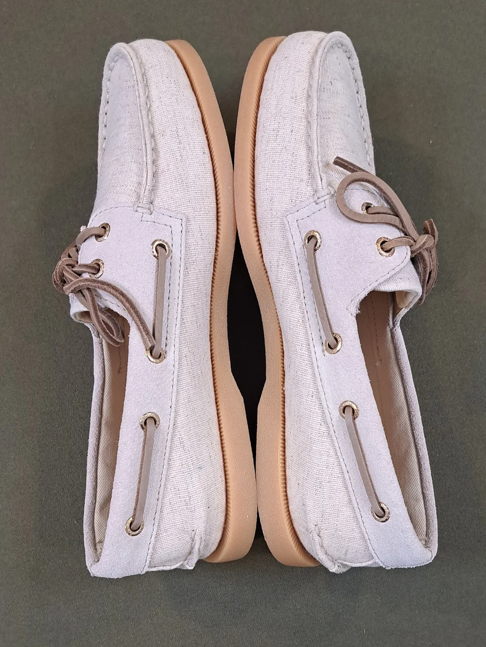 Sperry Authentic Original™ 2-Eye Boat Shoe - Color: Light Beige - Size: Men 8.5